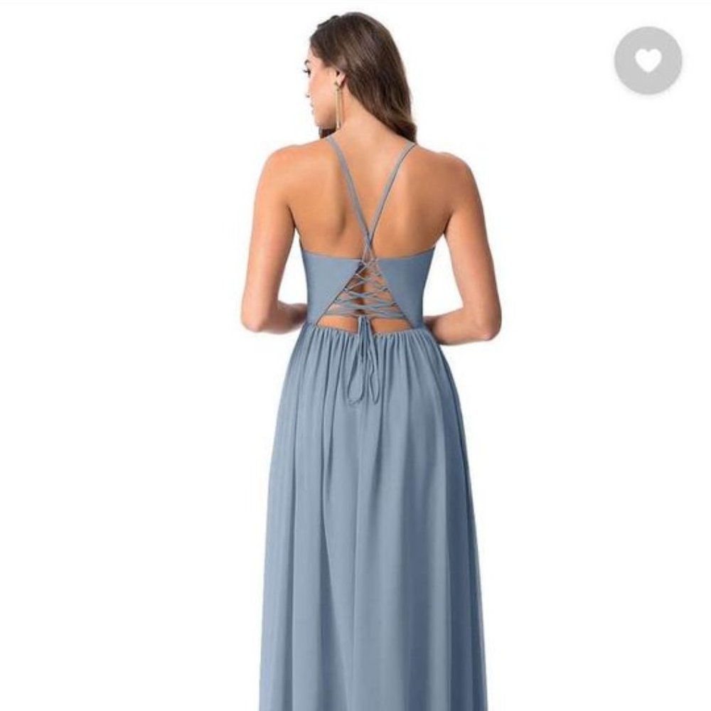 Azazie Aaida Dusty Blue A2 Dress - Picture 2 of 5